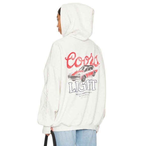 The Laundry Room Coors Racing Hideout Hoodie Pebble Heather Womens Size Small - Picture 6 of 13